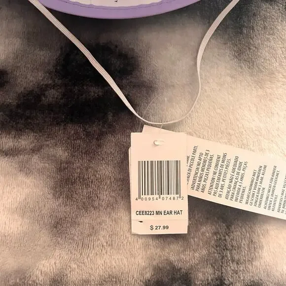 Disney Parks Minnie Mouse Purple Foam Beaded Ear Hat Circa 2023 NWT - Picture 2 of 5